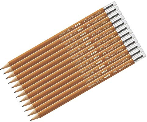 FABER-CASTELL Bleistift 1117, sechseckig, Härtegrad: B VE=12