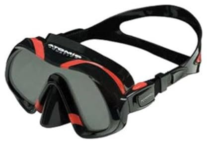 Atomic Venom Ultra Clear Ultra Wide Panoramic View Scuba Diving Mask, Red
