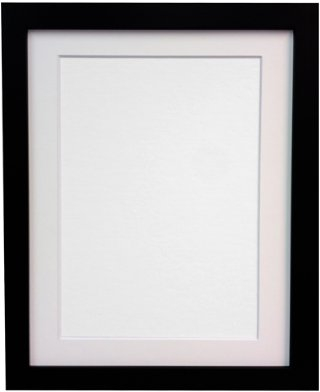 Frames by Post Porte Photo 25 mm de Largeur H7 avec embase Blanche 30 x 20-Pouces pour Photo A2 Verre Plastique, Noir