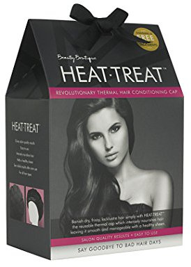 Heat-Treat The Microwaveable Heat Conditioning Hair Cap with 3 Treatments included