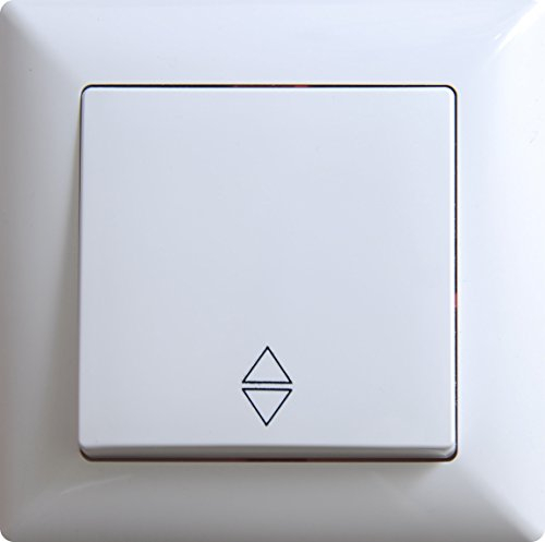Visage 2-Wege Schalter Unterputz Weiss gunsan 01281100100107, Rahmen + Einsatz, 10A, 250V, Prüfzeichen VDE