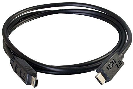 C2G 1m USB 2.0 USB Type C to USB Mini B Cable M/M - USB C Cable Black