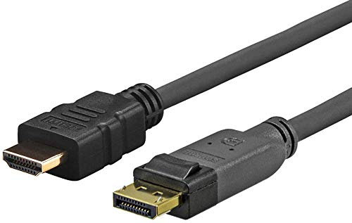 Vivolink - Pro displayport - hdmi 5m - cables displayport (displayport, hdmi, masculino, masculino, oro, negro)