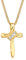 Elli Halskette Damen Kreuz Anhänger Edel mit Kristalle in 925 Sterling Silber vergoldet