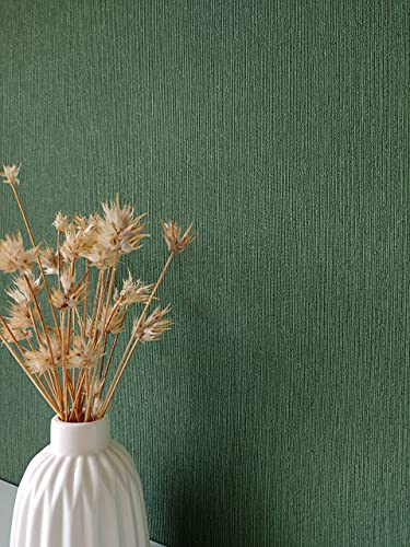 NEWROOM Blumentapete Tapete Grün Unifarbe Struktur Uni Vliestapete Vlies moderne Design Optik Einfarbig Unifarben inkl. Tapezier Ratgeber