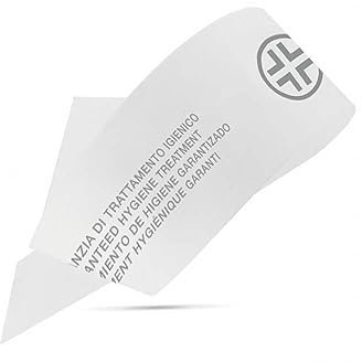 Fascia garanzia d'igiene WC 1000 pz. Striscia per hotel e b&b in carta in 4 lingue differenti (1000 pezzi)