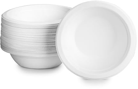 Signature Packaging - Disposable Paper Bowls - 50 Pack - Party Tableware - 8oz (237ml)