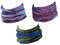 Hilltop 3 x Motorrad Multifunktionstuch, Schlauchtuch, Sport-Halstuch, Bandana / 3-er Set in aktuellen Designs, 3er Set:Colourful Interference