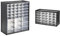 Stanley Aufbewahrungsbox (mit 39 Schubfächern, Maße 36.5 x 43.5 x 15.5 cm, geeignet für Wandmontage) 1-93-981 & Kleinteilemagazin (36,5 x 15,5 x 22,5 cm, mit 30 Schubladen)