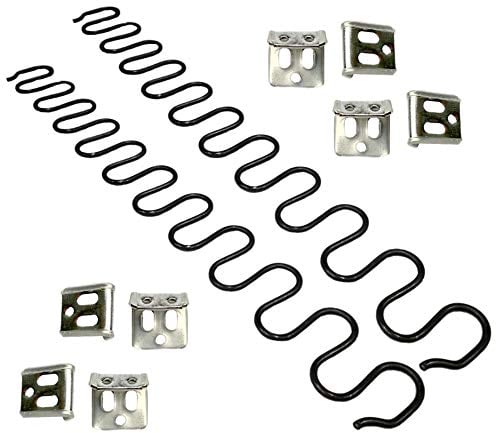 Carkio Ersatzfedern, 2 Stück 70 cm Feder mit 8 Stück S-Clips, 4,0 Draht-Durchmesser, Reparatur-Set für Sofa in Möbel, Innendekoration,Automotiv