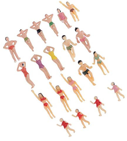 chiwanji 20Pcs Menschen Figuren Miniaturen für Modellbau 1:50