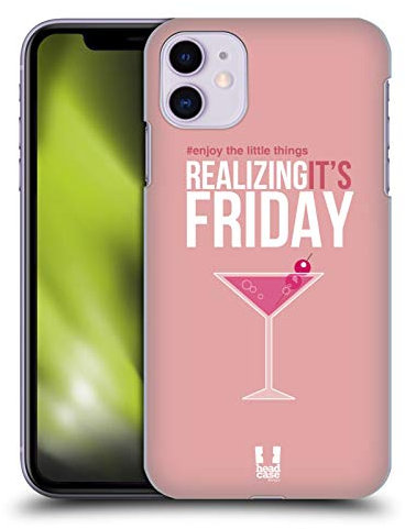 Head Case Designs Freitag Enjoy The Little Things Harte Rueckseiten Handyhülle Hülle Huelle kompatibel mit Apple iPhone 11