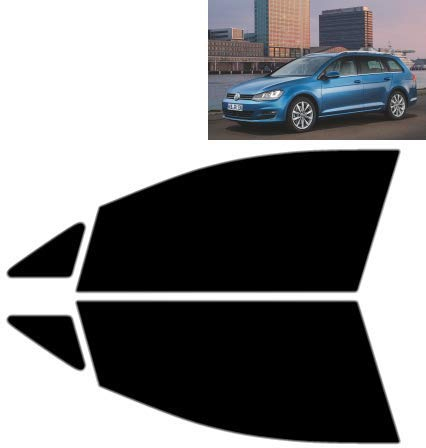 Tintcom.com Passgenaue Tönungsfolie für Golf VII 5-Türen Kombi 2013-2020 - Vordere Seitenscheiben (20% Schwarz)