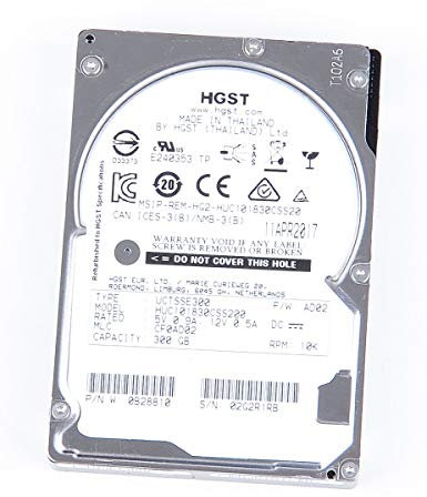 HGST Ultrastar C10K1800 300 GB 12G 10K SAS 2.5' Festplatte/Hard Disk - HUC101830CSS200 (Generalüberholt)