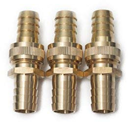 3/4en laiton 3/4 pour réparation/réparation de tuyau, raccord de tuyau d'arrosage (lot de 3)