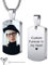 MeMeDIY Personalisierte Dog Tag Anhänger Urne Halskette Gravur Foto/Name/Datum/Kalender Angepasst für Männer Frauen Hund Katze Haustier Edelstahl Asche Andenken Einäscherung Schmuck Trichter Kit