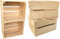 sunnypillow 4er Set Natur Holzkisten 25 x 20 x 15 cm Massive Weinkisten in vielen Farben zur Auswahl Holz Kisten Obstkisten Apfelkisten, Holzregal
