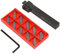 MGEHR1212-3 Lathe Parting Tool Cut Off Tool Parting Tool Lathe Cut-Off Grooving Parting Tool Holder with 10pcs Inserts
