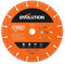 Evolution Lama diamantata multiuso Evolution da 255 mm con bordo segmentato e foro da 22,2 mm - Lama diamantata multiuso per il taglio di metallo