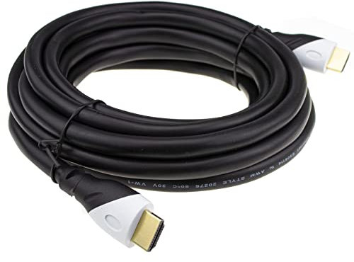 kenable Certified Ultra High Speed HDMI 2.1 Cable 8K@60/4K@120 48Gbps White Plug 4m [4 metres]