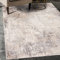 Carpeto Rugs Abstraktes Vintage Designer Teppich - Kurzflor - Weich Teppich für Wohnzimmer, Schlafzimmer, Esszimmer - ÖKO-TEX Wohnzimmerteppich - Teppiche - Beige Grau 1-120 x 170 cm