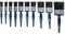 Faithfull FAIPBUSET10 Utility Paint Brush 10 Piece Set 19-75mm, Blue