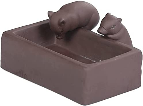 YANAIL Keramik-Aschenbecher, großes Fassungsvermögen, Aschenbecher für Schweine, Restaurant, Club, Haus, drinnen oder draußen, Heimbüro, Größe 12,5 x 7,5 x 4 cm/a