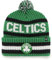 47 NBA Mütze für Erwachsene, Team-Farbe, offizielles Lizenzprodukt, Bering, Sport, Strickmütze mit Bommel, für kaltes Wetter, Grün , Einheitsgröße