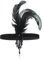 WLLHYF Feder Kopfbedeckung Stirnband Flapper Kopfschmuck Schwarz Kopfbedeckung 1920er Jahre Mode Bling Strass Haarschmuck für Frauen Mädchen Gatsby Themen Party Dekoration