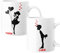 bubbleshirt Coppia Tazze SanValentino Personalizzabili con Nome Bacio Couple Love Idea Regalo Mug 11oz