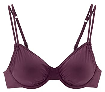 Lascana Damen Bügel-Bikini-Top verstellbare Träger, herausnehmbare Softcups, softe Microfaser-Qualität für angenehmen Halt