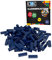 CMC imports 200 Klemmbausteine Bausteine Grundbausteine 1x4 Noppen Kompatibel 4 Noppen Bricks 34 vers. Farben (473 - Dunkel Blau)