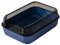 Folpus Cat Litter tray cat Litter Tray Tall Spray Shield Cat Toilet Kitty Litter Pan Kitty, Blue