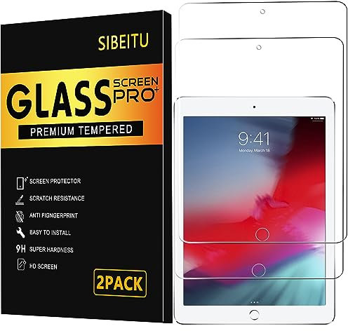 SIBEITU Paquete de 2 protectores de pantalla compatibles con iPad Mini 5ª 4ª generación de 7.9 pulgadas, protector de película de vidrio templado para iPad Mini 5 2019, iPad Mini4 2015, dibujo sin