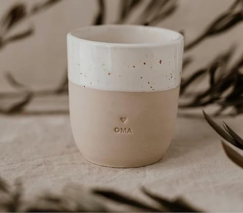 Eulenschnitt Kaffeebecher Oma