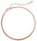 Filigranes Damen Armband aus Edelstahl • Silber Gold Rosé • Minimalistisches Armband • Armbänder für Frauen • Silberschmuck Gold-Schmuck • Feine Cuban Link Chain Armkette (Schlangen Design Rosé)