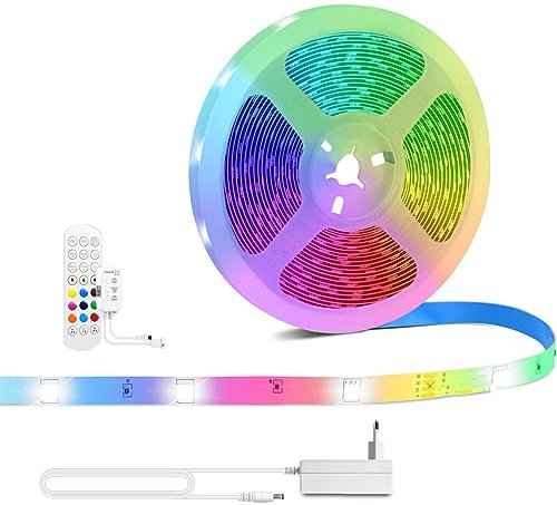 NoyoRo WiFi Smart LED Strip, Per IOS Homekit Smart RGB LED Strip, 12V SMD5050 Neon Light Controller Wifi Diode Tape Lamp Switch, Lavorare con Alexa/Google Home