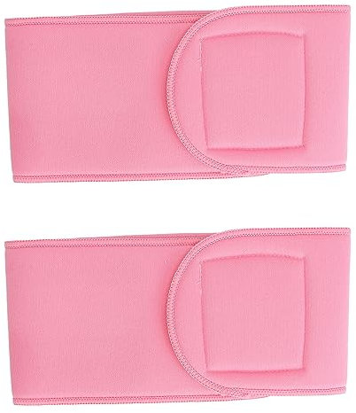 2-Pcs Wiederverwendbare Gel Hals Patch Anti Falten Baumwolle Gel Hals Wrap Waschbare feuchtigkeitsspendende Neckline Pad Halsband aus Baumwollgel (Rosa)