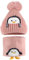 MASOCIO Wintermütze Baby Mütze Schal Set Kinder Mädchen Winter Herbst Warme Babymütze mit Bommel Kindermützen Loop Strickmütze Fleece Beanie Hat 1-3 Jahr Rosa