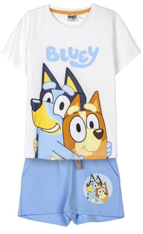 CERDÁ LIFE'S LITTLE MOMENTS Unisex Kinder Bluey T-shirt und Shorts T-Shirt und Shorts