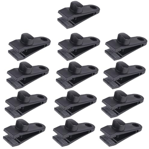 13Pcs Tarp Clips,Heavy Duty Tarp Clips,Tarpaulin Clips for Tents Cover, Awning Outdoor Camping, Hiking Camping,Caravan Canopies
