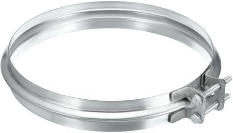 PATIKIL Rohrschelle, 8(200mm) verstellbare verzinkte Eisenrohrschelle für Luftkanäle, Trocknerabluftschlauch, Kraftstoffleitung, Sanitär