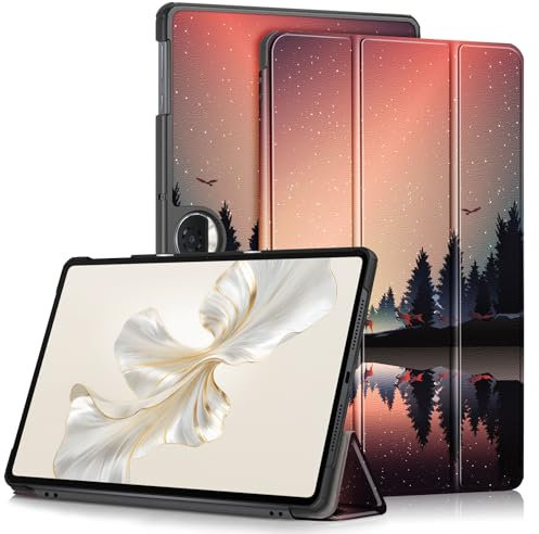 Yiernuo Hülle für Honor Pad 9 12.1 Zoll 2023 Tablet, Schlank Slim Schutzhülle mit Ständer Funktion,Dämmerung