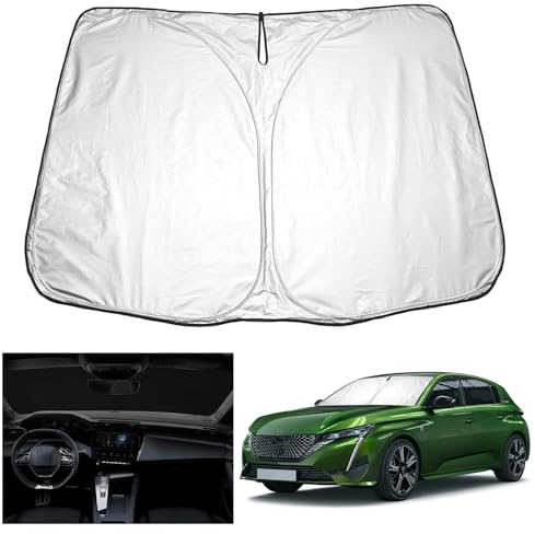YEE PIN 308 SW Parasol para Coche Compatible con Peugeot 308 SW GT 2022-2024, sombrilla Plegable para Coche 308 Parabrisas Parabrisas UV protección contra el Polvo
