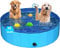 Dog Pool Puppy Pool Dog Swimming Foldable Dog Pool pet Pool Portable Suitable for Outdoor use and Indoor (Blue, 100 x 30cm)
