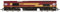Hornby R30370 DB, Klasse 66, Co, 66012-Epoche 11 Eisenbahnlokomotiven, rot