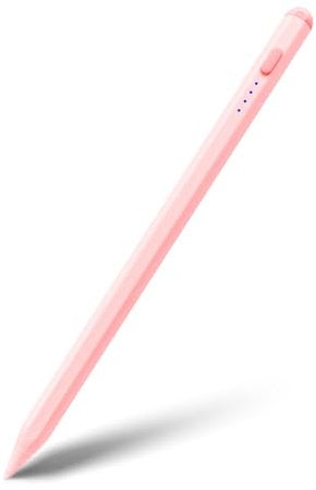 DAORANGE Stylus Pen for iPad 2018-2025, High Precision & Palm Rejection Stylus Pencil Compatible with Apple iPad Pro 11”/12.9”/13” M4, Air 3rd-6th Gen M2, 6th-11th(A16) Gen, Mini 7/6 (Pink)