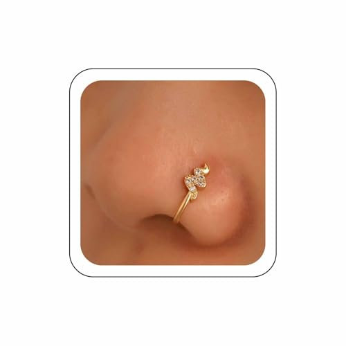 Wendalern Anneau De Nez En Cristal Serpent Anneau De Nez En Forme De U Anneau De Nez En Acier Inoxydable Anneau De Nez En Cristal Serpent Animal Faux Septum Clou De Nez Non Piercing Bijoux Pour Femmes