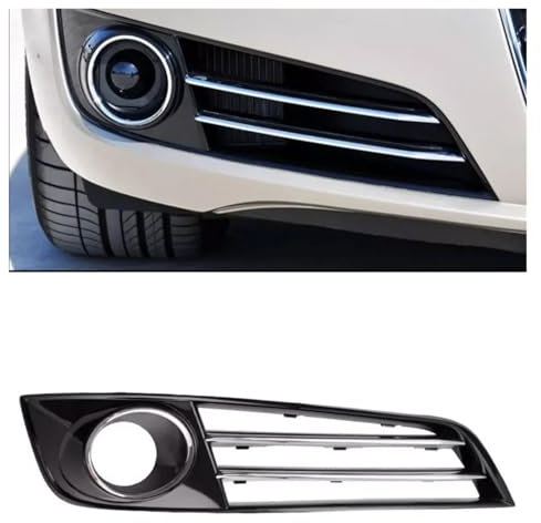 Frontgrills Für Für A8L Für A8 D4 2010 2011 2012 2013 Auto Links Rechts Seite Front Chrom Stoßstange Nebel Licht Kühlergrill Grill Abdeckung Kühlergrille(1 Right with Hole)