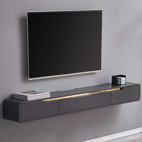 LYJYUJIE Mueble para TV montado en la Pared - Mesa Baja para TV Colgante - Mueble para TV Colgante, Mesa Baja para TV, Tablero para TV, Soporte Flotante de Madera para TV para Montaje en Pared~/